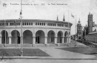 carte postale ancienne de Gand Exposition de 1913 - Le Halle International