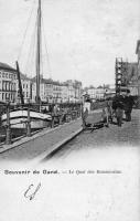 carte postale ancienne de Gand Le quai des dominicains