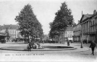 carte postale ancienne de Gand Place du Comte de Flandre