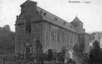 carte postale ancienne de Wondelgem L'église