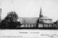 carte postale ancienne de Tielrode L'ancienne église