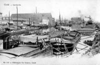 carte postale ancienne de Gand Les docks