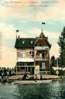 carte postale ancienne de Overmere Lac Overmeire - Uytbergen - Berlaere - Donck - Châlet de Biologie