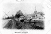 carte postale ancienne de Waesmunster Au Pont