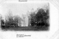 carte postale ancienne de Waesmunster Le château Blauwhof