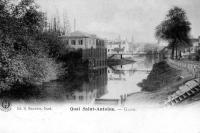 carte postale ancienne de Gand Quai Saint-Antoine