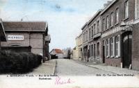 carte postale ancienne de Moerbeke-Waes Rue de la Station