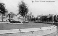 postkaart van Leuven La Dyle et l'avenue du roi Albert.