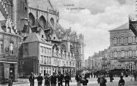 postkaart van Leuven La grande Place