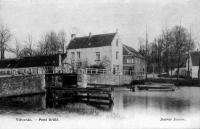 carte postale ancienne de Vilvorde Pont Brûlé