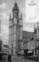 postkaart van Halle La tour de l'église notre-dame
