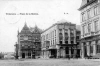 postkaart van Tienen Place de la station