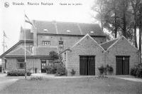 carte postale ancienne de Vilvorde Réunion nautique - Borght - Façade sur le jardin
