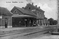 postkaart van Diest Schaffen - La gare