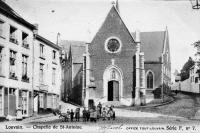 carte postale ancienne de Louvain Chapelle de St Antoine.  (P.Damiaanplein-Ramberg-StAntoniusberg)
