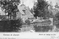 carte postale ancienne de Louvain Le Moulin de l'Abbaye de Parc