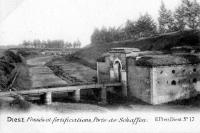 postkaart van Diest Fossés et forttifications - Porte de Schaffen