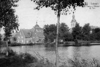 carte postale ancienne de Louvain L'étang à l'Abbaye du parc