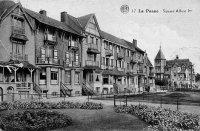 carte postale ancienne de La Panne Square Albert Ier