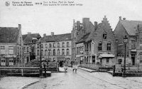 postkaart van Veurne Ruines de Furnes. Vers la gare. Pont du canal
