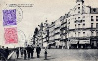 postkaart van Oostende Les hôtels de la digue