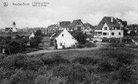postkaart van Knokke L'église et villas
