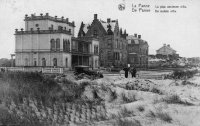 postkaart van De Panne La plus ancienne villa