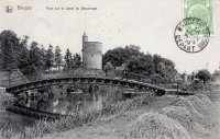 postkaart van Brugge Pont sur la canal du BÃ©guinage