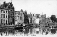 postkaart van Brugge Quai du Miroir et de la Main-d'Or
