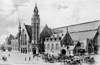 postkaart van Brugge La Station Centrale