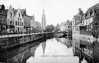 postkaart van Brugge Le Quai du Rosaire et le Dyver