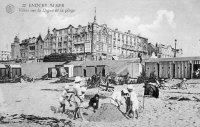 postkaart van Knokke Villas sur la Digue et la plage.