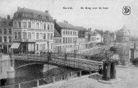 postkaart van Kortrijk Kortrijk - De Brug over de Leye