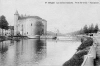 carte postale ancienne de Bruges Les anciens remparts - Porte Ste-Croix