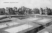 postkaart van Duinbergen Vue générale, Tennis