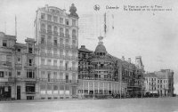carte postale ancienne de Ostende La Digue au quartier du Phare