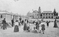 carte postale ancienne de Ostende Les cabines de bain