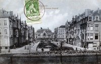 carte postale ancienne de Ostende L'avenue Léopold