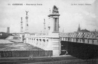 carte postale ancienne de Ostende Nouveaux Ponts