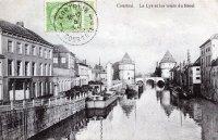 postkaart van Kortrijk La Lys et les tours du Broel