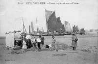 postkaart van Heist Enfants jouant sur la plage