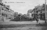 carte postale ancienne de La Panne Square Albert Ier