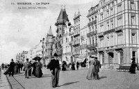 carte postale ancienne de Ostende La Digue