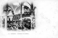 carte postale ancienne de Ostende Intérieur du Kursaal
