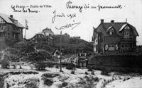 carte postale ancienne de La Panne Partie de Villas