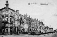 carte postale ancienne de Ostende L'avenue de la Reine