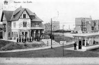 postkaart van De Zoute Restaurant Scherrens et arrêt du tram