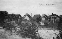 carte postale ancienne de La Panne Partie de villas