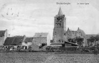 carte postale ancienne de Blankenberge La vieille église