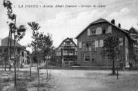 carte postale ancienne de La Panne Avenue Albert Dumont - groupe de villas